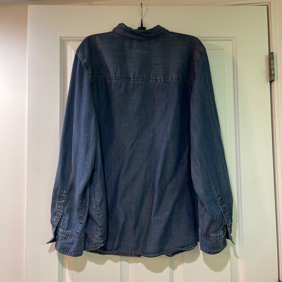 Chico's Indigo Denim Shirt - Picture 2 of 5